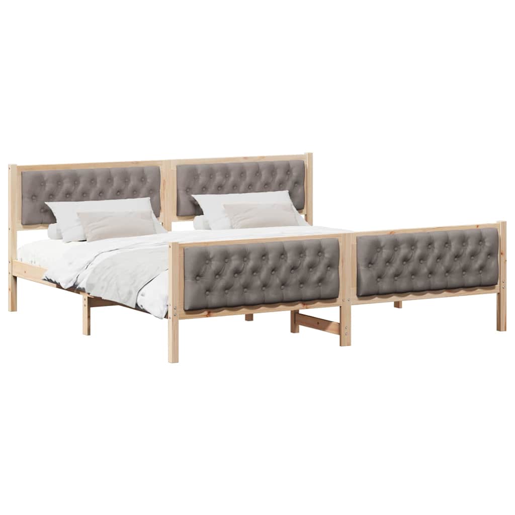 Struttura del letto Talpa 200 x 200 cm Pino massello
