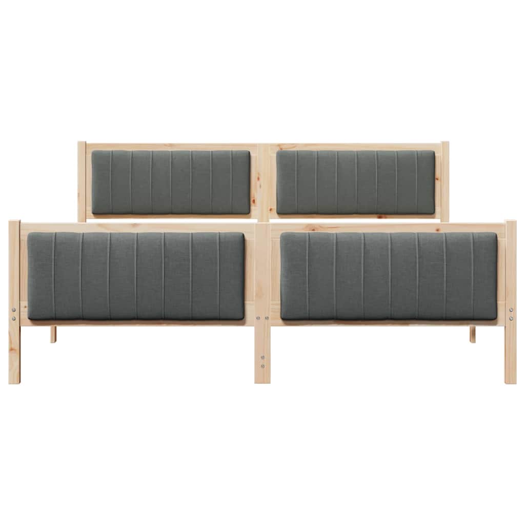 Struttura del Letto marrone e grigio scuro 180 x 200 cm