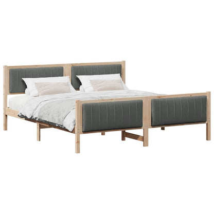 Struttura del Letto marrone e grigio scuro 180 x 200 cm