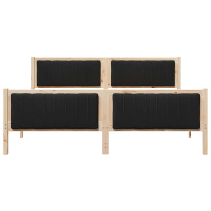 Struttura del Letto con testiera Marrone e nero 180 x 200 cm