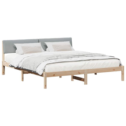 Struttura del Letto Marrone e grigio chiaro 180 x 200 cm