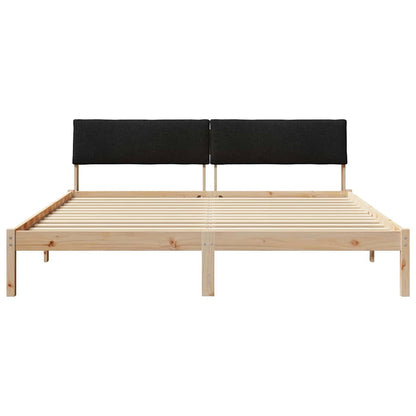 Struttura del Letto con testiera Marrone e nero 180 x 200 cm