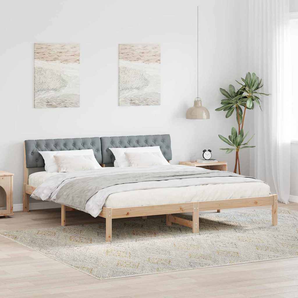 Struttura del Letto Marrone e grigio chiaro 180 x 200 cm