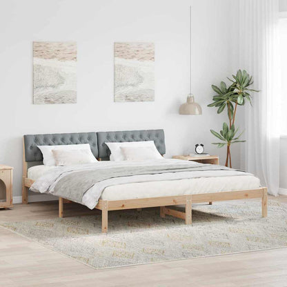 Struttura del Letto Marrone e grigio chiaro 180 x 200 cm