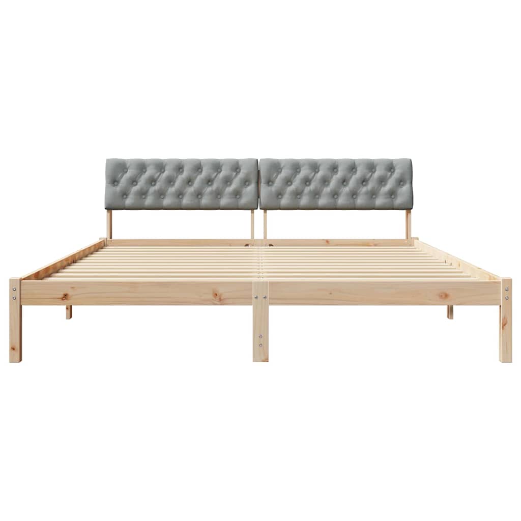 Struttura del Letto Marrone e grigio chiaro 180 x 200 cm