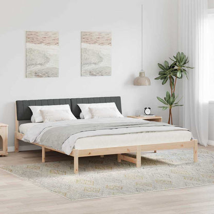 Struttura del Letto marrone e grigio scuro 180 x 200 cm