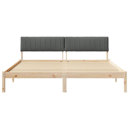 Struttura del Letto marrone e grigio scuro 180 x 200 cm