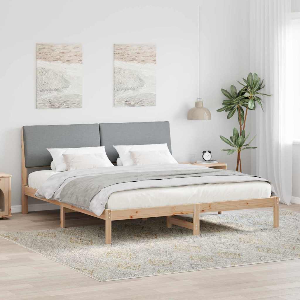 Struttura del Letto Marrone e grigio chiaro 180 x 200 cm