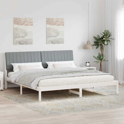 Struttura del letto Bianco 200 x 200 cm Pino massello