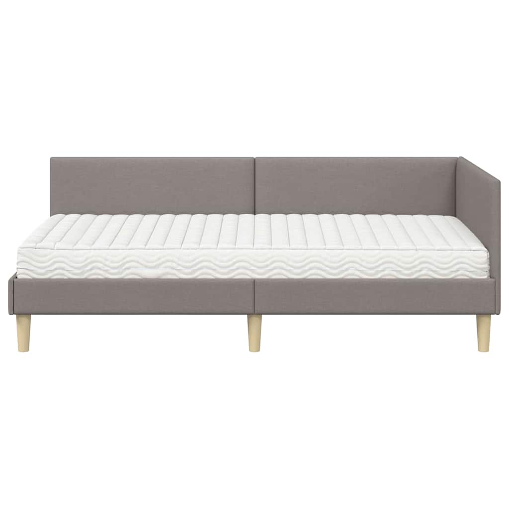 Struttura Letto Angolare con Materasso 2 pcs Talpa Tessuto