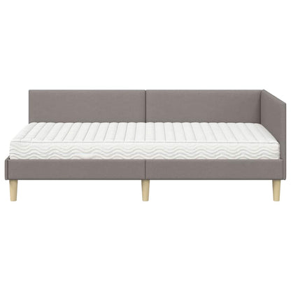 Struttura Letto Angolare con Materasso 2 pcs Talpa Tessuto