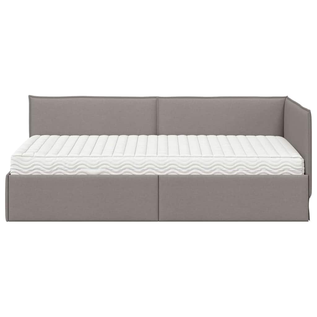 Struttura Letto Angolare con Materasso 2 pcs Talpa Velluto