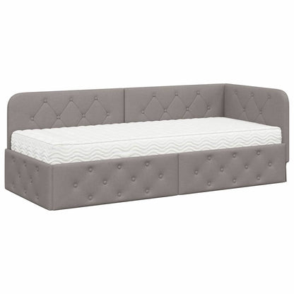 Cornice del letto ad angolo Talpa 80 x 200 cm Tessuto