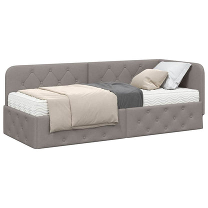 Cornice del letto ad angolo Talpa 80 x 200 cm Tessuto