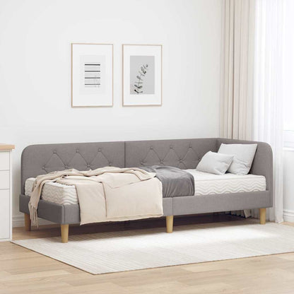Cornice del letto ad angolo Talpa 80 x 200 cm Tessuto