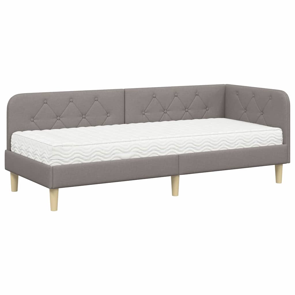 Cornice del letto ad angolo Talpa 80 x 200 cm Tessuto