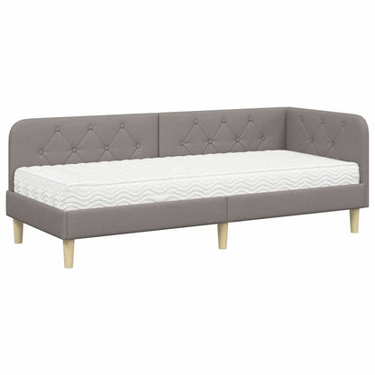 Cornice del letto ad angolo Talpa 80 x 200 cm Tessuto