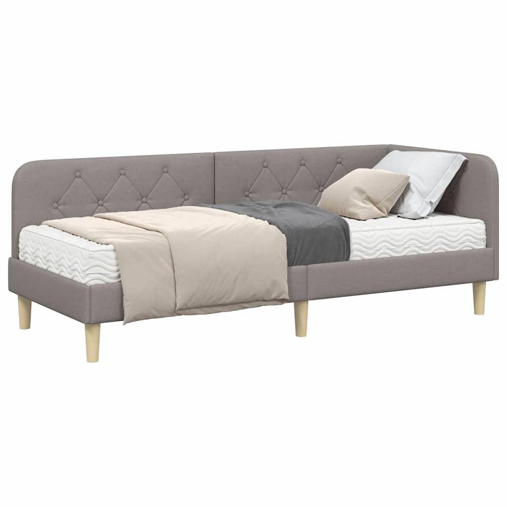 Cornice del letto ad angolo Talpa 80 x 200 cm Tessuto