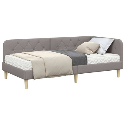 Cornice del letto ad angolo Talpa 90 x 200 cm Tessuto