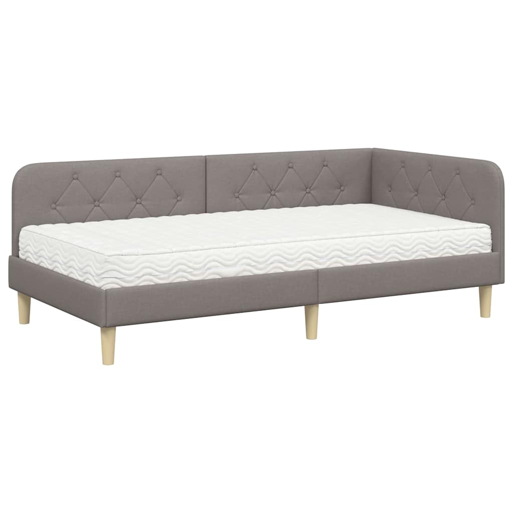 Cornice del letto ad angolo Talpa 100 x 200 cm Tessuto