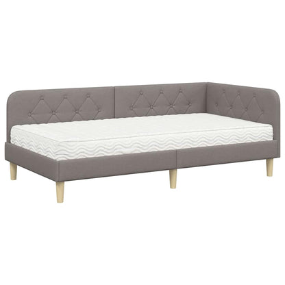 Cornice del letto ad angolo Talpa 100 x 200 cm Tessuto