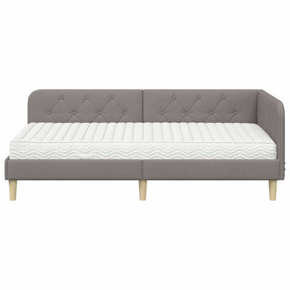 Cornice del letto ad angolo Talpa 100 x 200 cm Tessuto