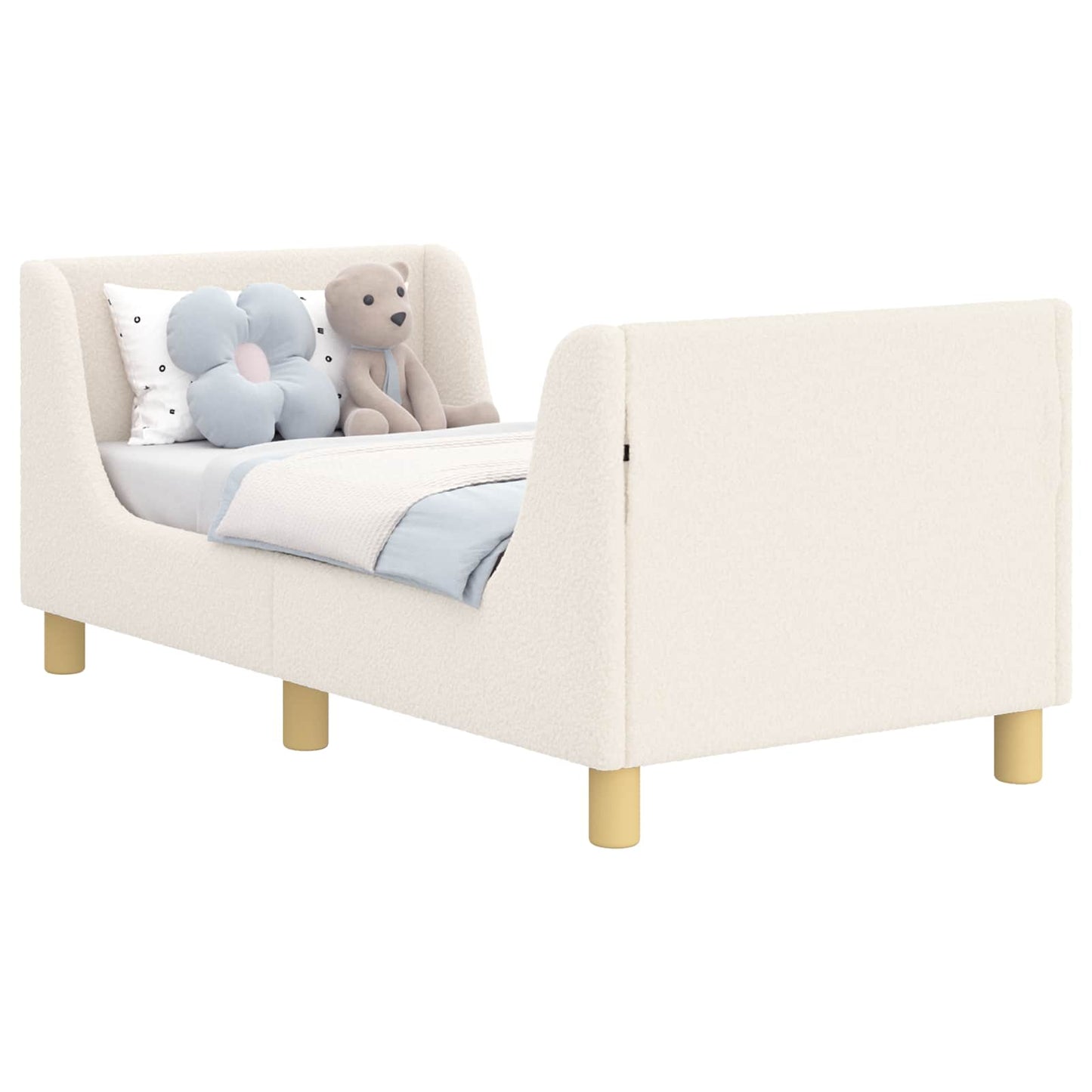 Struttura letto per bambini con testata Crema 70 x 140 cm