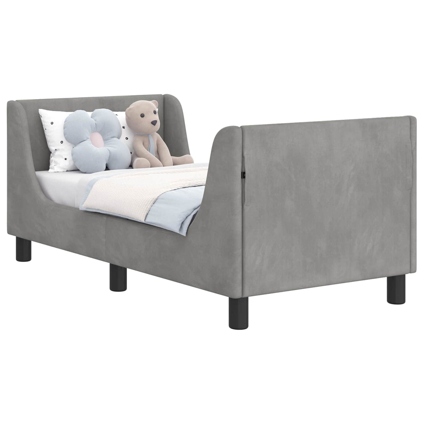 Struttura letto per bambini con testata Grigio chiaro