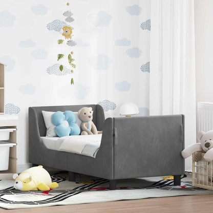 Struttura letto per bambini con testata Grigio scuro