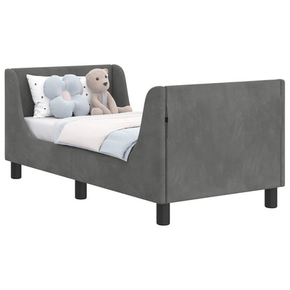Struttura letto per bambini con testata Grigio scuro
