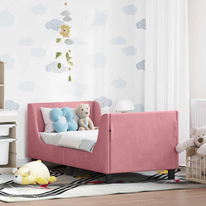 Struttura letto per bambini con testata Rosa 70 x 140 cm