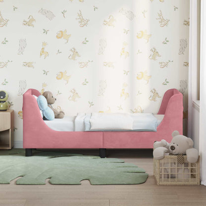 Struttura letto per bambini con testata Rosa 70 x 140 cm
