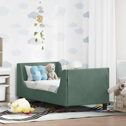 Struttura letto per bambini con testata Verde Mare 70 x 140 cm