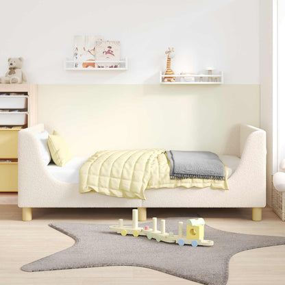 Struttura letto bambini con testata Crema 80 x 160 cm