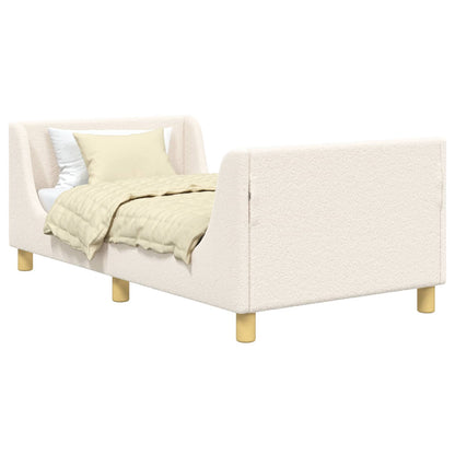 Struttura letto bambini con testata Crema 80 x 160 cm