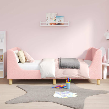 Struttura letto bambini con testata Rosa 80 x 160 cm