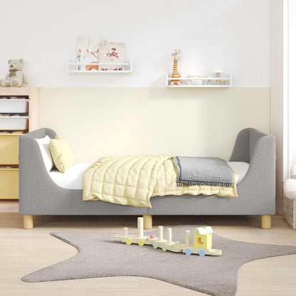 Struttura letto bambini con testata Grigio chiaro 80 x 160 cm