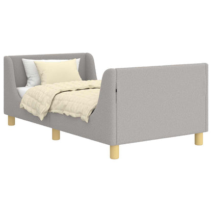 Struttura letto bambini con testata Grigio chiaro 80 x 160 cm