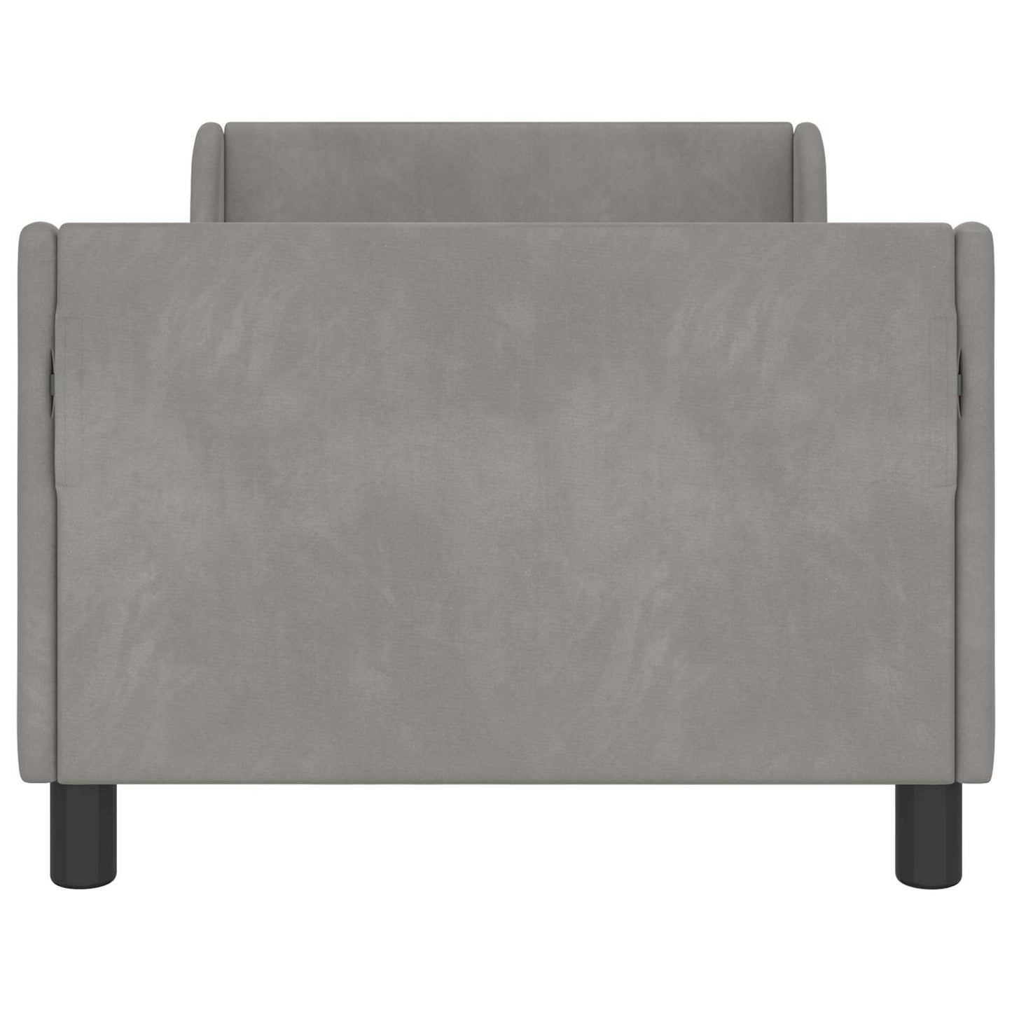 Struttura letto bambini con testata Grigio chiaro 80 x 160 cm