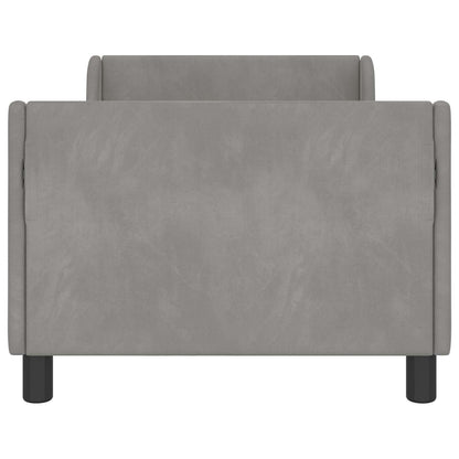 Struttura letto bambini con testata Grigio chiaro 80 x 160 cm