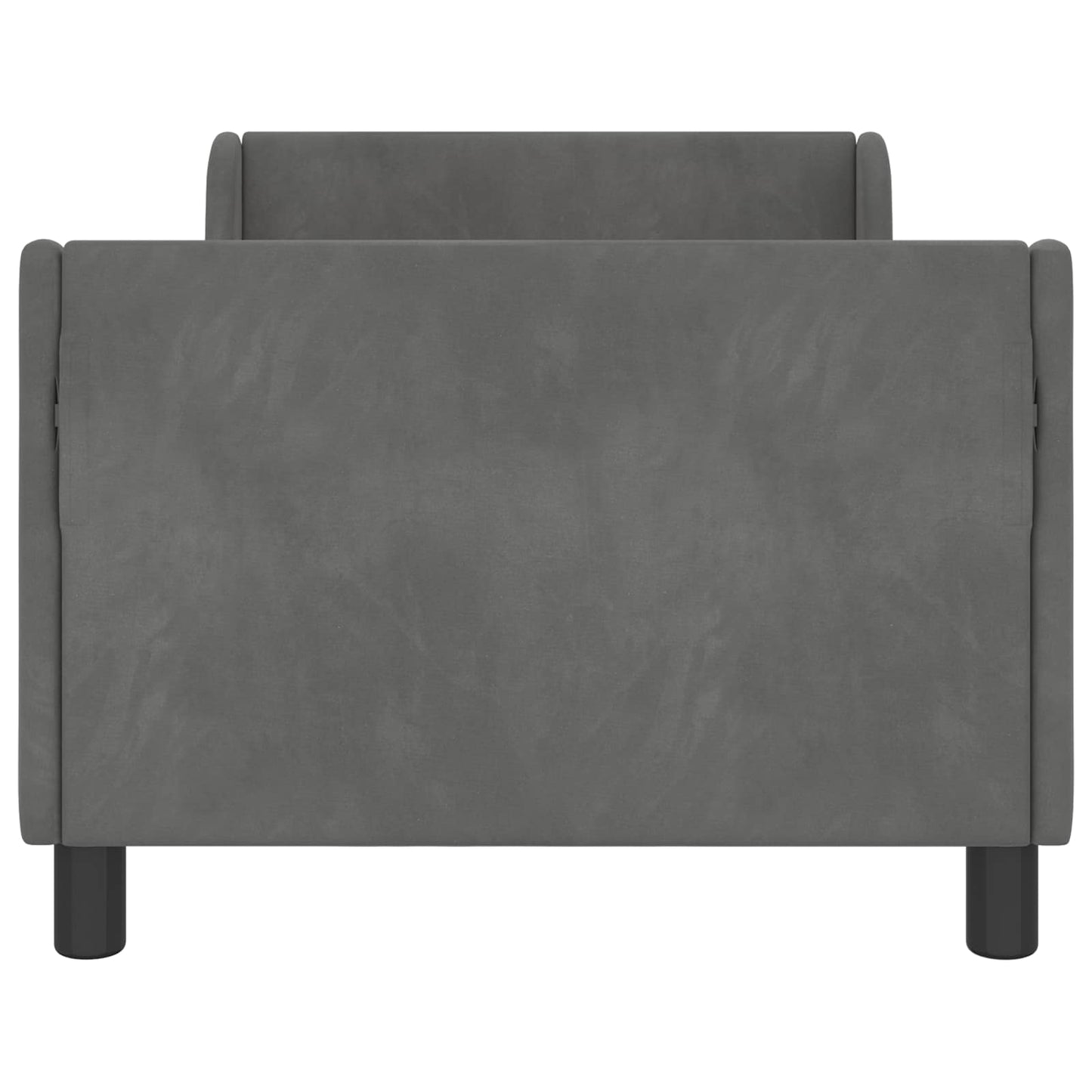 Struttura letto bambini con testata Grigio scuro 80 x 160 cm