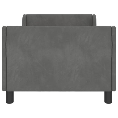 Struttura letto bambini con testata Grigio scuro 80 x 160 cm
