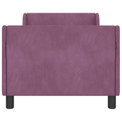 Struttura letto bambini con testata Viola 80 x 160 cm Velluto