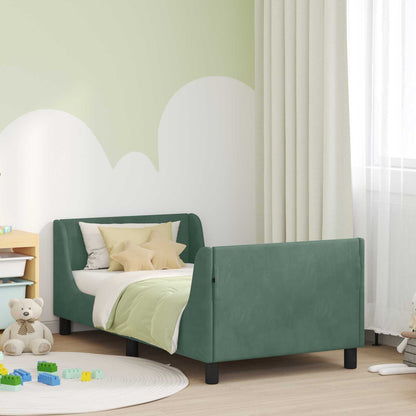 Struttura letto bambini con testata Verde Mare 80 x 160 cm