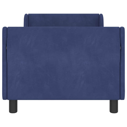 Struttura letto bambini con testata Blu Polizia 80 x 160 cm