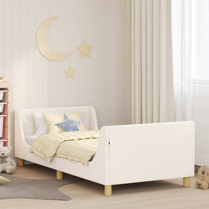 Struttura letto bambini con testata Crema 80 x 200 cm