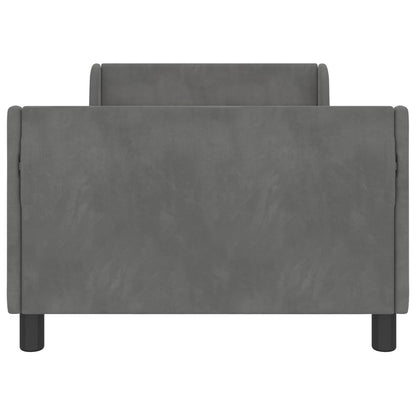 Struttura letto bambini con testata Grigio scuro 80 x 200 cm