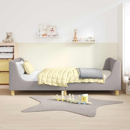 Struttura letto bambini con testata Grigio chiaro 90 x 190 cm