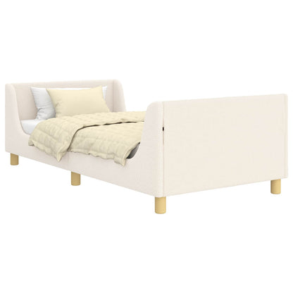 Struttura letto bambini con testata Crema 90 x 200 cm