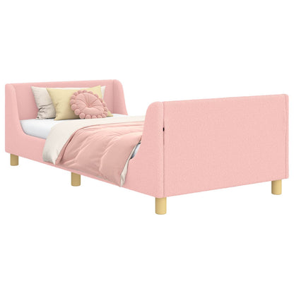 Struttura letto bambini con testata Rosa 90 x 200 cm